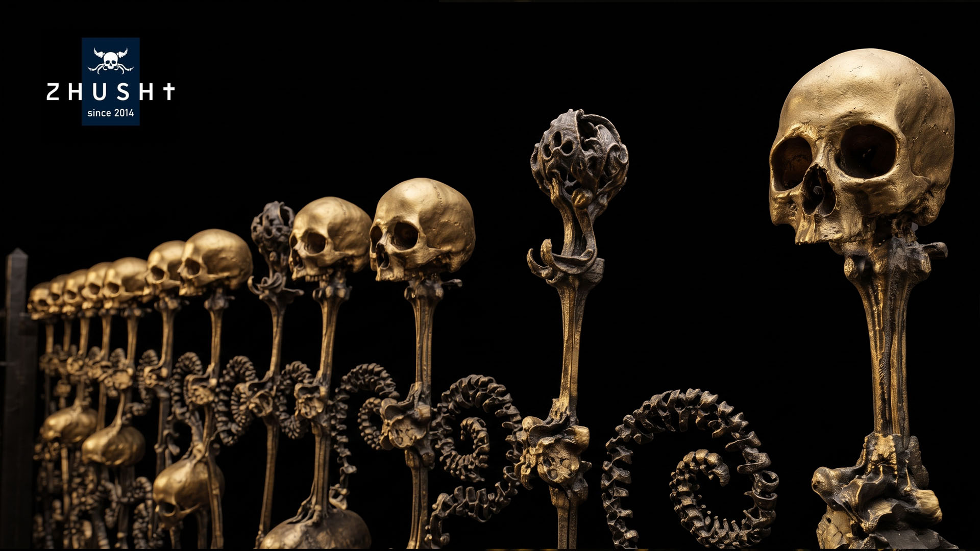 Zhushi Handcrafted Skull Trophy